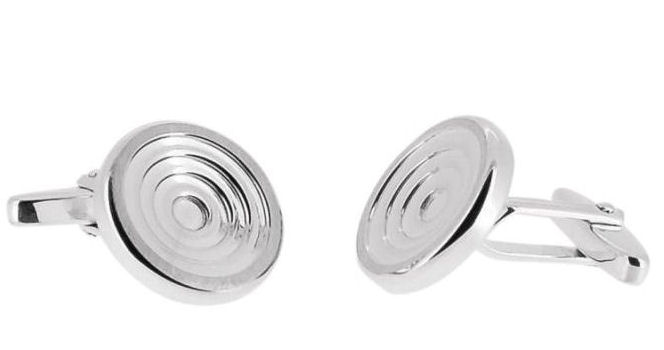 Manschettenknöpfe 925 Silber rund