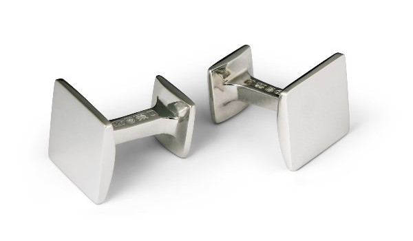 Manschettenknöpfe 925 Silber eckig massiv