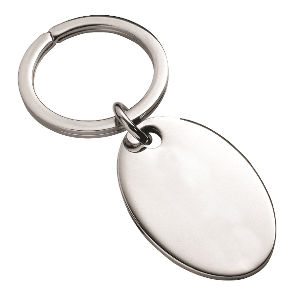 Schlüsselanhänger 925 Silber oval