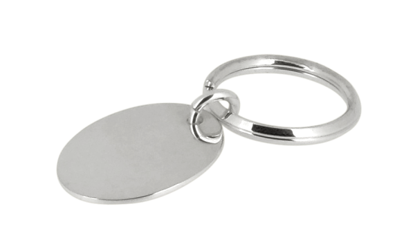 Schlüsselanhänger 925 Silber oval